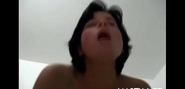  Amazing barely legal brunette girl Miranda fucked on cam